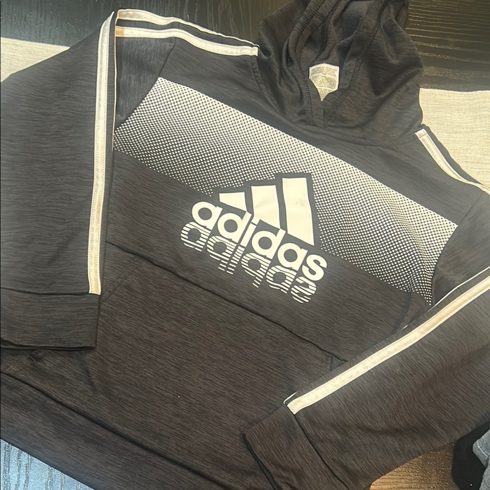 Adidas Kids black  Hoodie Sweater Boys 8